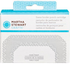Martha Stewart Crafts Frame Border Punch Cartridge-Royal Heart  - £19.62 GBP