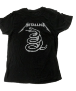 Metallica T Shirt Coiled Snake Size Adult Small Black Gray Graphic Rock ... - $27.08 CAD