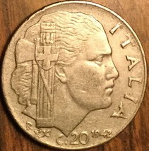 1942 Italy 20 Centesimi Coin - £1.48 GBP