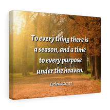   Purpose Ecclesiastes 3:1 Bible Verse Canvas Christian Wall Art - £60.66 GBP+