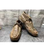 Twisted X Men Shoe Brown 12 M Leather Lace Up Comfort Chukka Desert Boots - $64.95 CAD