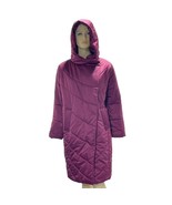 ASOS Overcoat Hooded Oversized Chevron Padded Puffer Jacket Women&#39;s Size 6 - $855.11 MXN