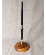 Vintage Handcrafted Wooden Desk Top Pen Holder &amp; Pen By Brain Goodwin - €28,71 EUR