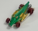 Hot Wheels CROC ROD Green 213/244 LOOSE Thrill Racers Jungle 2011 - $4.94