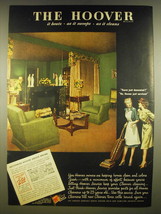 1945 Hoover Vacuum Cleaner Ad - The Hoover It beats as it sweeps as it cleans - $18.49