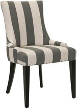 Safavieh Mercer Collection Eva and White Striped Dining Chair with Trim,... - £232.76 GBP
