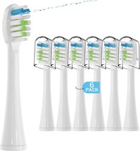 6 Pack Toothbrush Replacement Heads Compatible with WaterPik Sonic Fusion 2.0... - £22.61 GBP