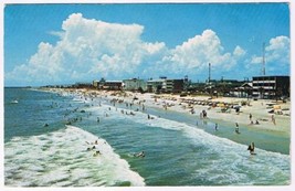 Postcard Warm Surfs Beachfront Motels Myrtle Beach South Carolina - £3.20 GBP