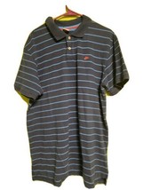 Vintage Nike Sportswear Golf Polo Shirt Mens Blue Striped VTG - £11.49 GBP