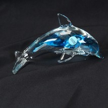 Dynasty Gallery Art Glass Dolphin Porpoise Sculpture Figurine Glow in th... - £15.65 GBP