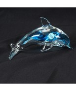 Dynasty Gallery Art Glass Dolphin Porpoise Sculpture Figurine Glow in th... - £15.35 GBP