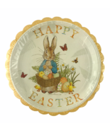 Beatrix Potter Peter Rabbit Paper Plates Happy Easter Bunny 12 Plates S3 - £9.56 GBP