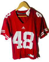 Adidas Homme Wisconsin Badgers 48 Jersey Rouge - £29.67 GBP