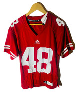 Adidas Homme Wisconsin Badgers 48 Jersey Rouge - $722.07 MXN