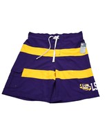 LSU Tigers Shorts Mens XL Purple Gold Strip Eye Performance Swim Trunks ... - $28.59