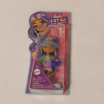 Barbie Extra Mini Minis Doll Long Blue/pink Hair with Stand New HLN45 - $7.99