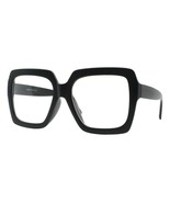 SUPER Oversized XL Big Wide Square Frame Clear Lens Glasses UV 400 - $13.81+