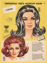 12719.Decoration Poster.Home wall.Room art design.Vintage retro hair wigs ad - £13.55 GBP+