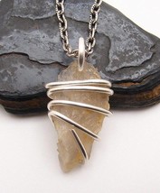 RARE BLACK DRAGON QUARTZ PENDANT IN STERLING SILVER #952 - $44.00