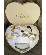 Espresso Set D’Lusso Designs Demitasse Cup &amp; Saucer Stove Top Espresso M... - £19.54 GBP