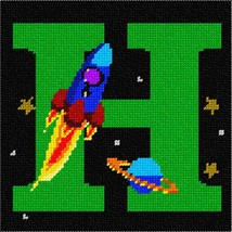 Pepita Needlepoint kit: Letter H Space, 7&quot; x 7&quot; - $50.00+