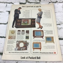 Vintage 1965 Packard Bell Television Sets Color TV Advertising Art Print Ad - $9.89