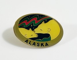 Alaska Mother and Cab polar bear Lapel Pin - £7.32 GBP