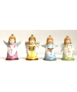 Lot of 4 Vintage Kaiser Christmas Angel Bell Porcelain Ornaments 1977-1980 - $544.63 MXN