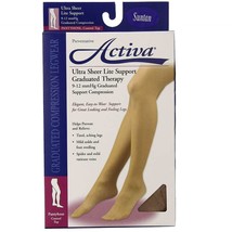 Activa UltraSheer Pantyhose Control Top 9-12mmHg (Suntan) Size B - $19.35