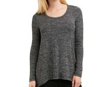 Jones New York Womens Long Sleeve Scoop Neck Shirt Melange Knit Stretch ... - £13.93 GBP