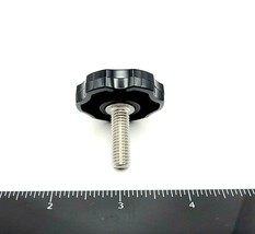 M8 x 25mm Thumb Screw Bolts Black Clamping Knob Stainless Steel 8mm 4 Pack - $12.69