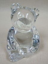 Princess House Lead Crystal 3 1/4&quot; Sitting Bear Paperweight Figurine - £22.84 GBP