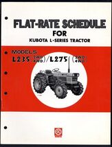 FLAT-RATE SCHEDULE for KUBOTA L-series Tractor L235 / L275 * 2 &amp; 4 Wheel... - $9.85