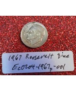 1967 Roosevelt Dime Die Chip, Grease, &amp; Rim Strike Errors; Rare Old Coin... - £14.30 GBP