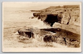 San Diego California RPPC Sunset Cliffs Point Loma CA  Postcard P26 - £4.75 GBP
