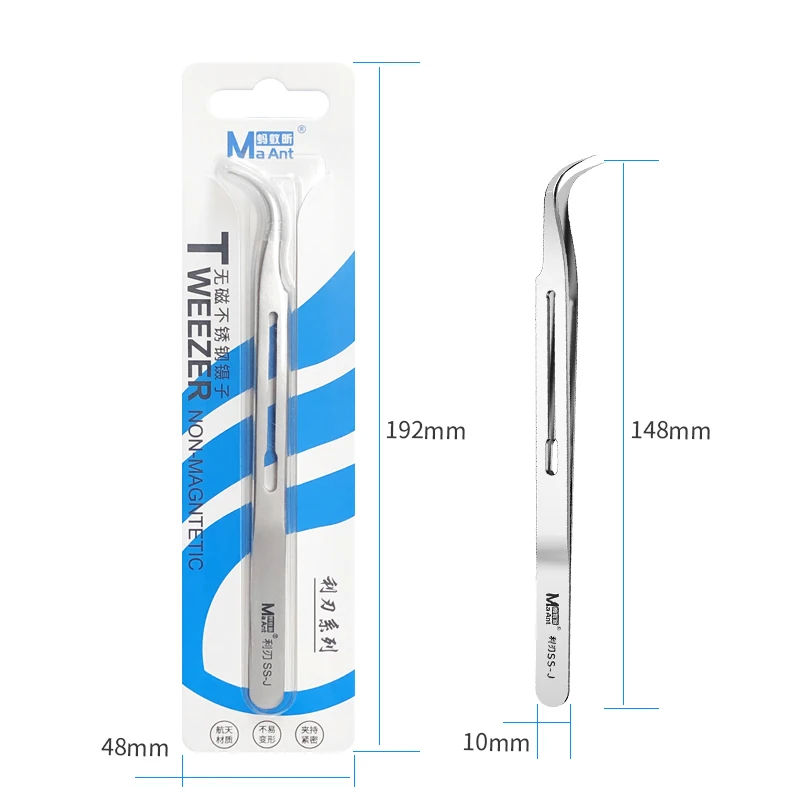 MaAnt SS-J Bent Tips High Precision Non-Magnetic Ultra-Sharp Precision H... - $121.53 CAD