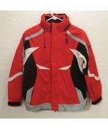 MAIER SKI Jacket Red Black Hood Zip Up Coat Snow Germany KIDS Euro 140 U... - $78.19 CAD