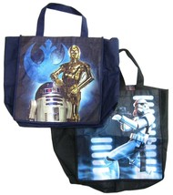 Disney Star Wars Reusable Tote Grocery Shopping Bag R2-D2 C-3PO Stormtrooper Lot - £11.98 GBP