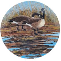 Courtship - Canadian Geese Collector Plate Bradford Exchange 1986 Plate ... - $12.99
