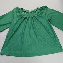 Vintage Koret Round Neck Women’s Green Huge Sleeves Pullover Blouse Chest 41" image 11