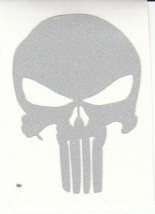 REFLECTIVE Punisher fire helmet die cut decal window sticker hard hat - £2.69 GBP