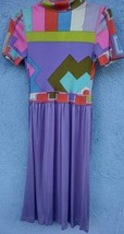 Emilio Pucci Italian designer vintage dress, in shades of purple 60s ( Aust) - £605.26 GBP