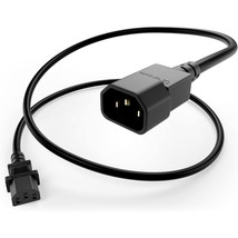 UNC Group PWRC13C1403FBLK POWER CORD C13 - C14, 18AWG, 10AMP, 250V, SVT ... - $490.69 MXN