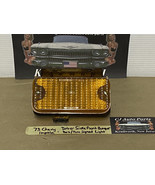 73 Chevy Impala LEFT FRONT BUMPER PARK TURN SIGNAL LIGHT LENS HOUSING BR... - $88.18 CAD