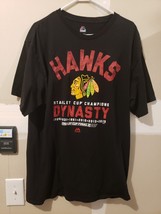 Chicago Blackhawks 2015 Dynasty Stanley Cup Finals NHL Shirt Size XL Black - £15.00 GBP