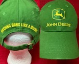 John Deere SnapBack Green Baseball Hat Adjustable NOTHING RUNS LIKE A DEERE - $14.73