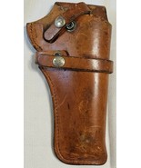 Vtg Bucheimer Brown Leather Holster 8&quot; Long X 4&quot; Wide Metal Snaps  - €15,13 EUR