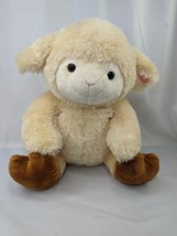 Walmart Tan Lamb Sheep Plush 14 Inch Brown Feet Stuffed Animal Toy - $21.95