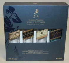 &quot;EMPTY 4 BOTTLES&quot; JOHNNIE WALKER COLLECTION Blended Scotch Whisky SET BL... - £39.08 GBP