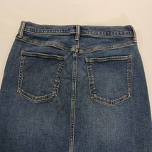 GAP RN#54023 Women's Blue Cotton Blend Denim Button-fly Pencil Skirt Size 8/29 image 13
